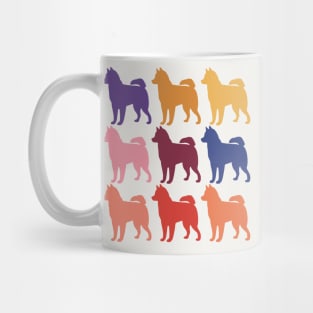 Husky Dog in Rainbow Colors Mug